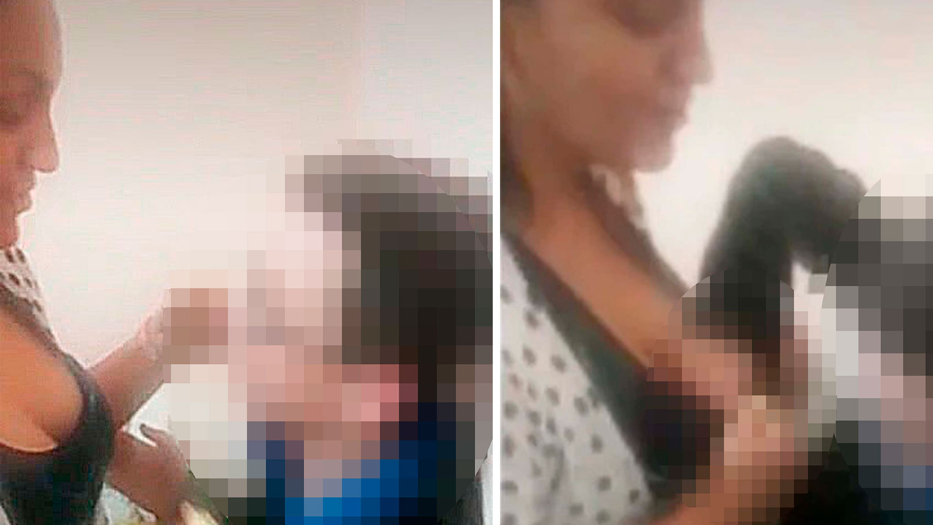 En el video que llegó a manos de un profesor se ve claramente la cara de la mujer, que está junto a un menor que fue hallado en su casa