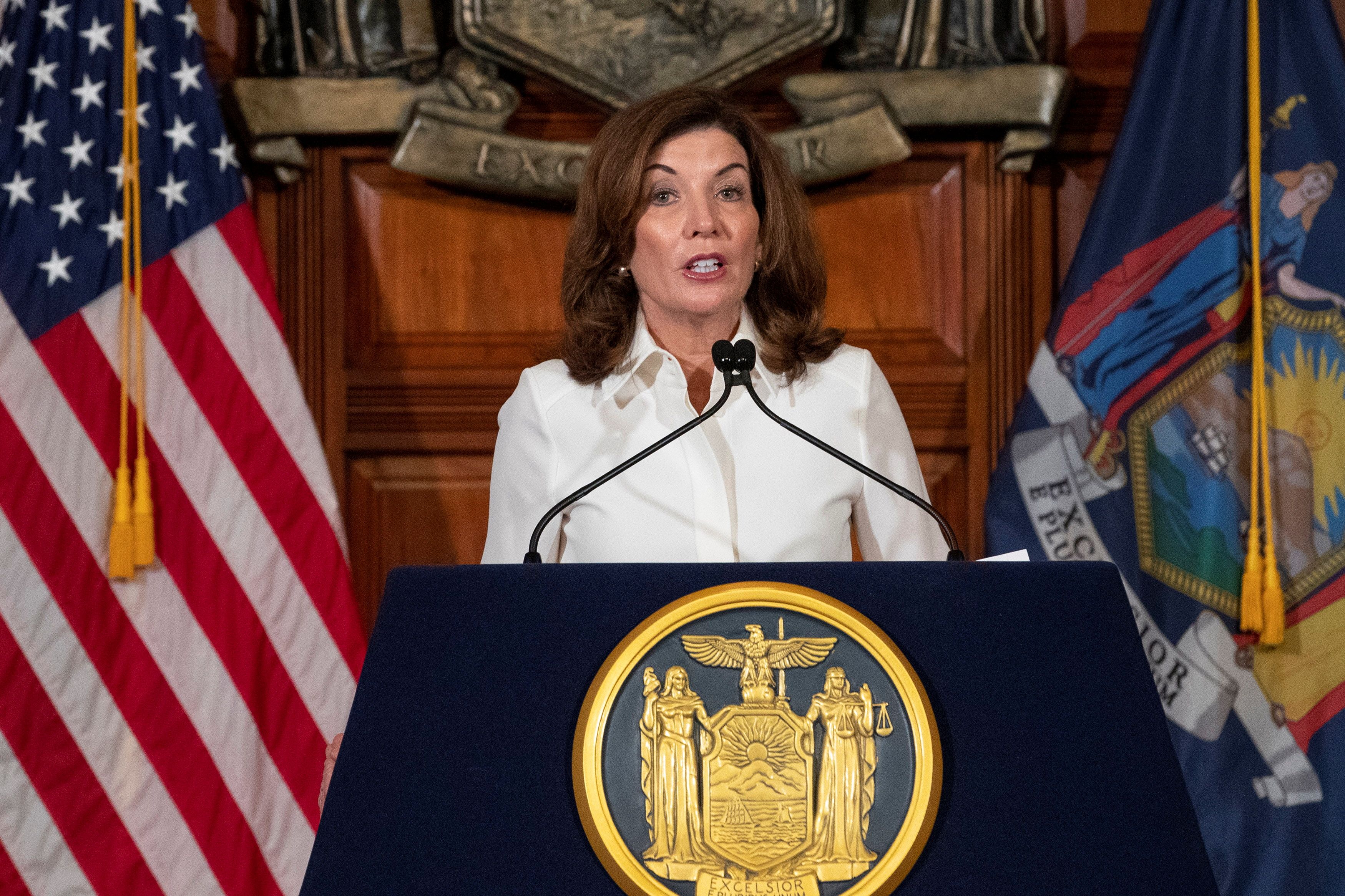 La gobernadora de Nueva York, Kathy Hochul