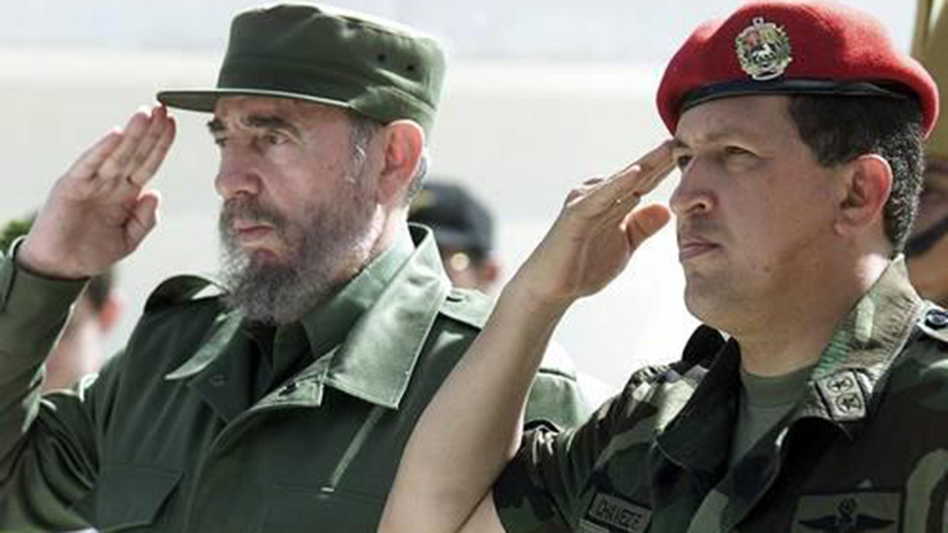 Fidel Catsro y Hugo-Chávez