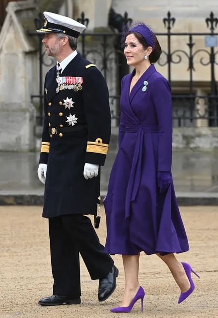 Los príncipes Frederik y Mary de Dinamarca también se unieron al festejo (Getty)