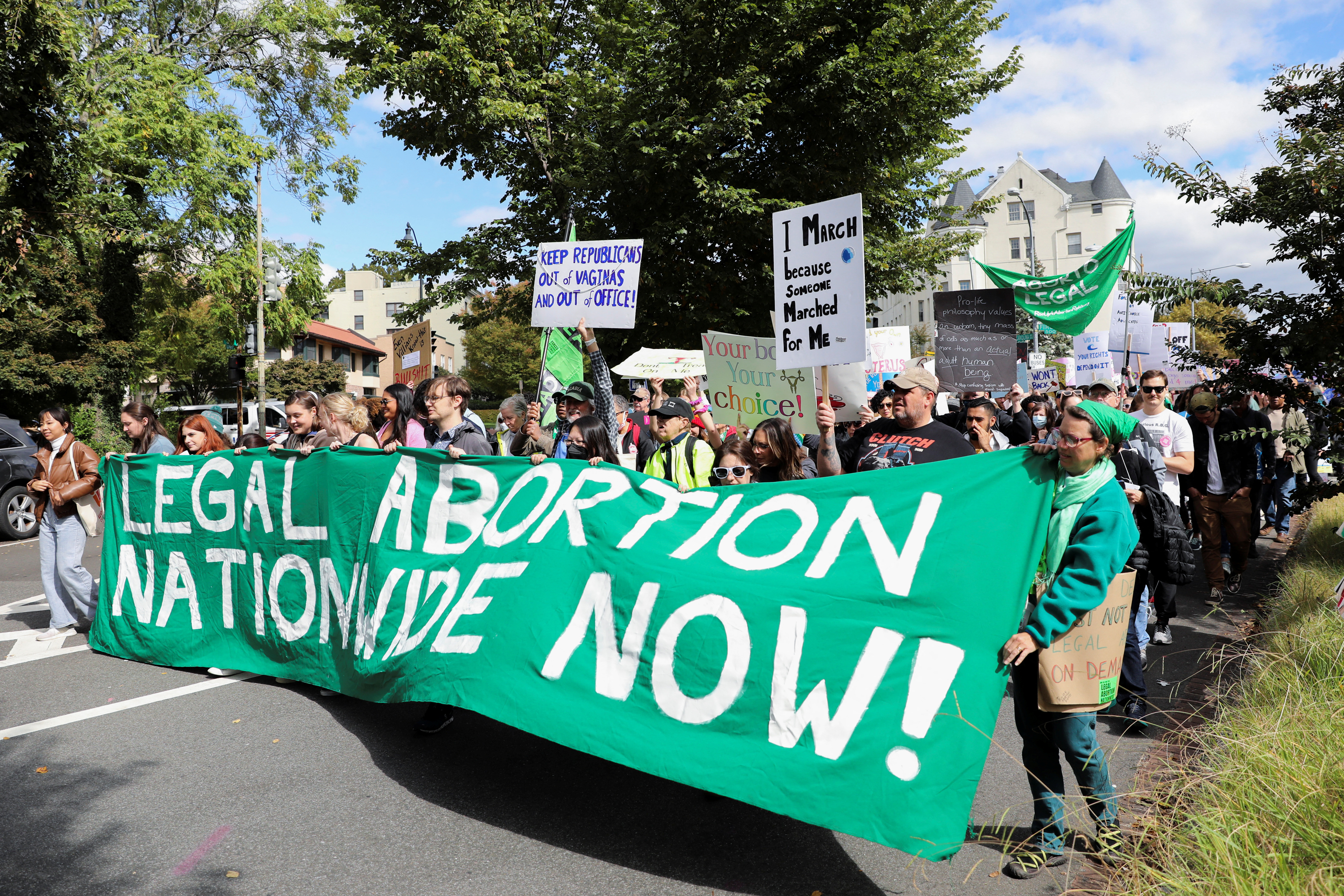 Una manifestación a favor del derecho al aborto en Washington (REUTERS/Amanda Andrade-Rhoades)