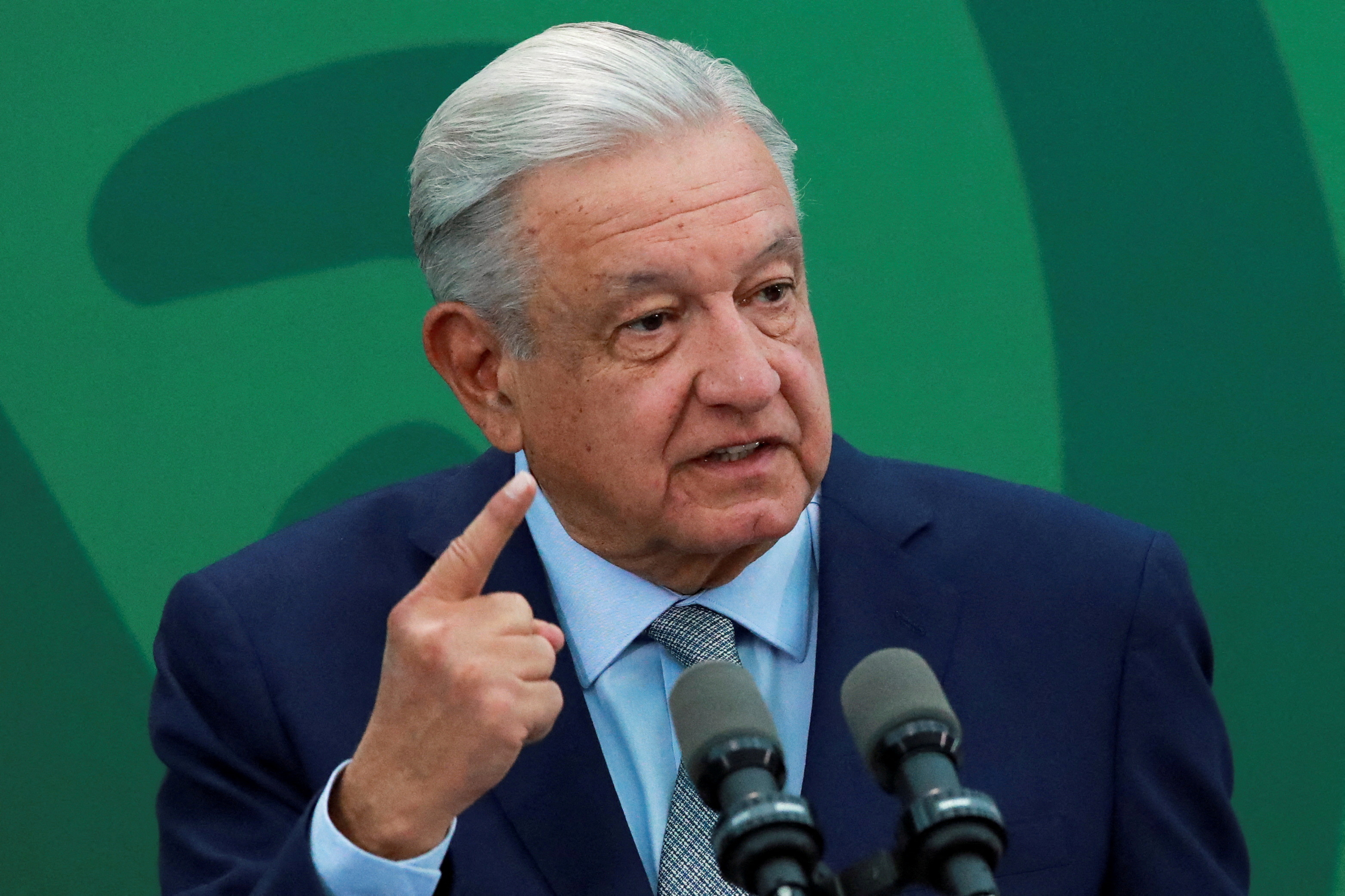 Mexico's President Andrés Manuel López Obrador speaks during a news conference at the Secretariat of Security and Civil Protection in Mexico City, Mexico, March 9, 2023. Photo: REUTERS/Henry Romero