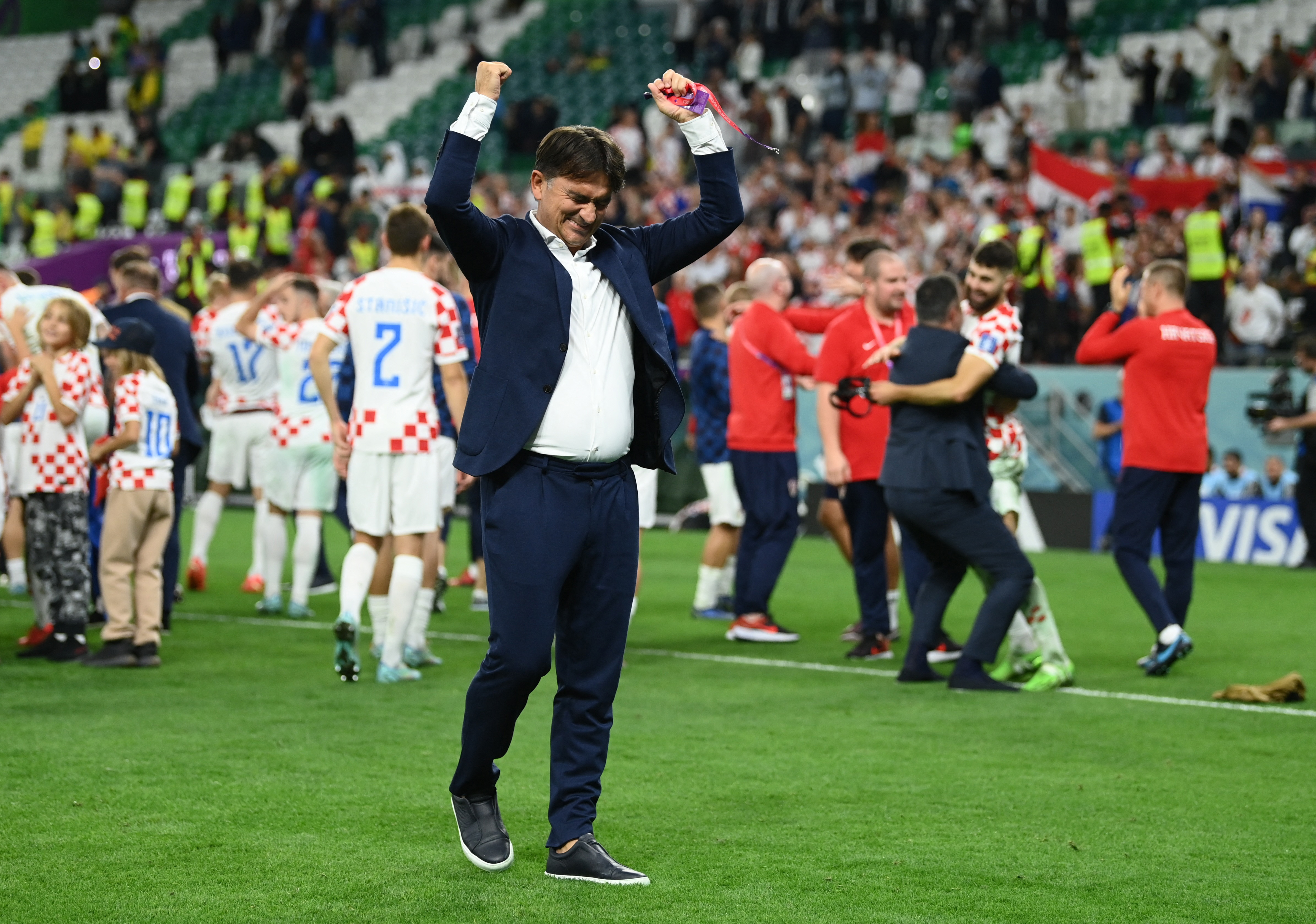 Croacia fue finalista en el Mundial de Rusia y espera repetirlo en la actual edición. En la final esperan Francia o Marruecos (REUTERS/Annegret Hilse)