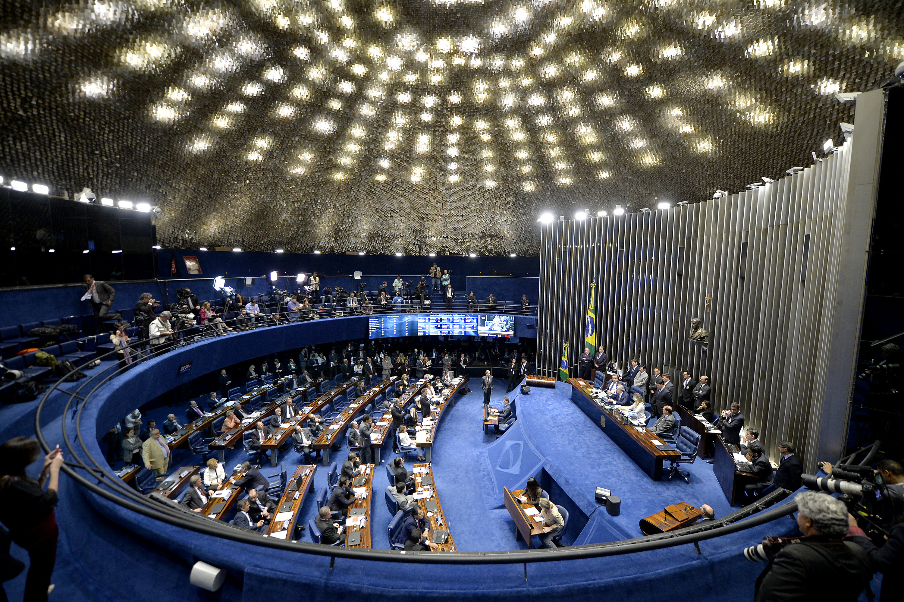 Vista de una sesión en el Congreso brasileño (EFE/Cadu Gomes/Archivo)