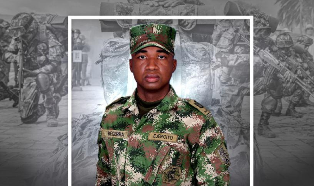 Professional soldier Daniel Becerra Velásquez, who died in the activation of a minefield in Chocó.  Courtesy (National Army)