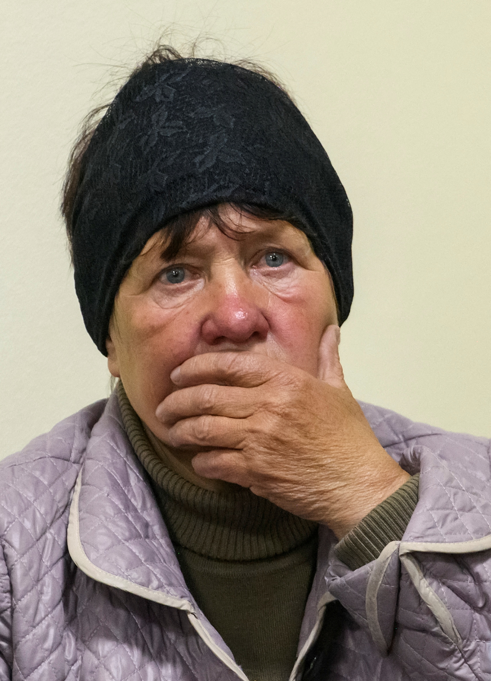 Kateryna Shelikhova, la viuda de la víctima, asiste al juicio contra el asesino de su marido el soldado ruso Vadim Shishimarin (Reuters)