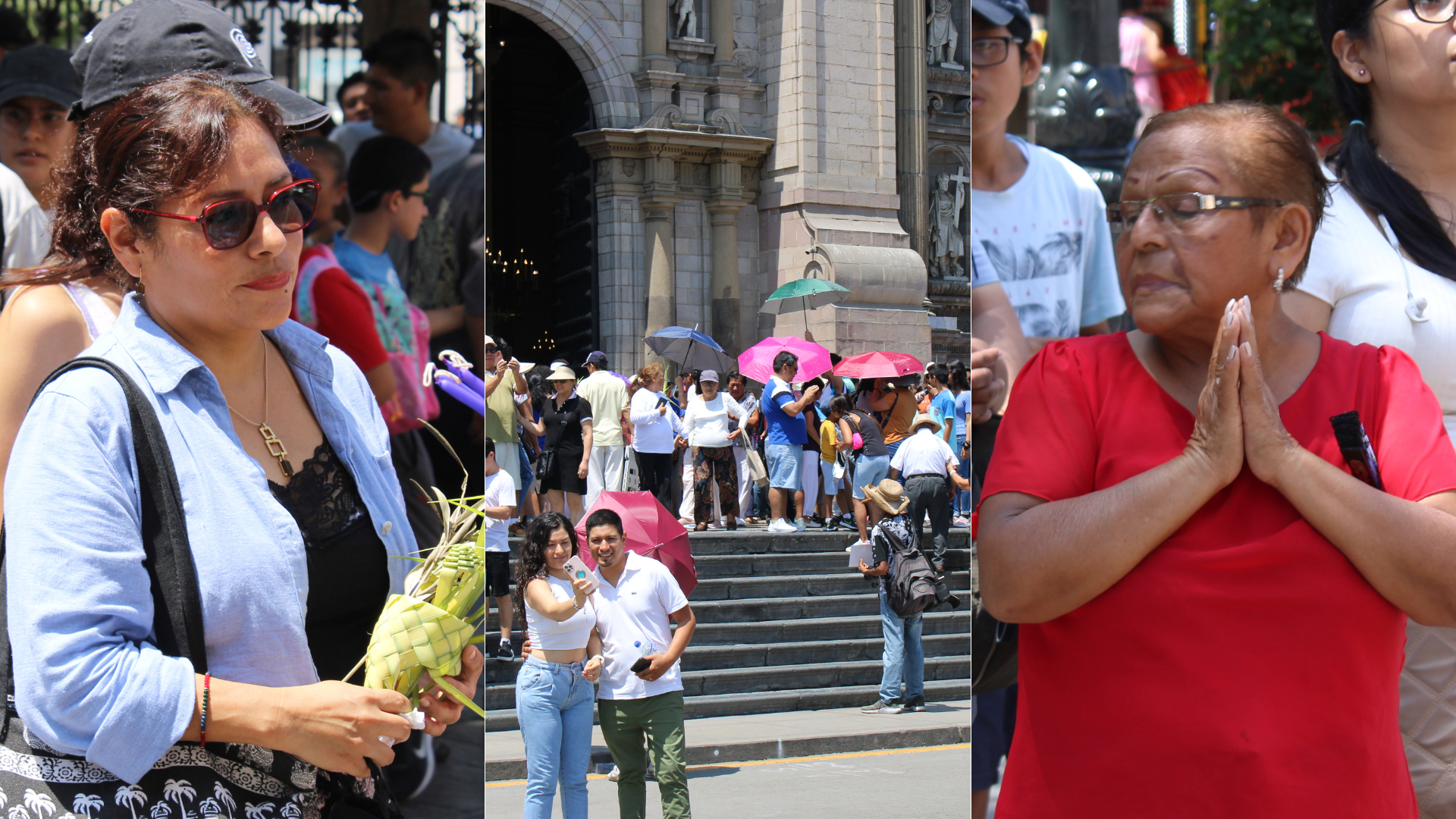Limeños recorren las 7 iglesias en el Centro de Lima.