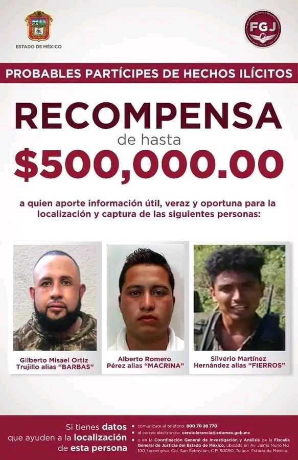 "El Macrina" habría participado en la masacre de 13 elementos de seguridad en Coatepec (Foto: Fiscalía Edomex)