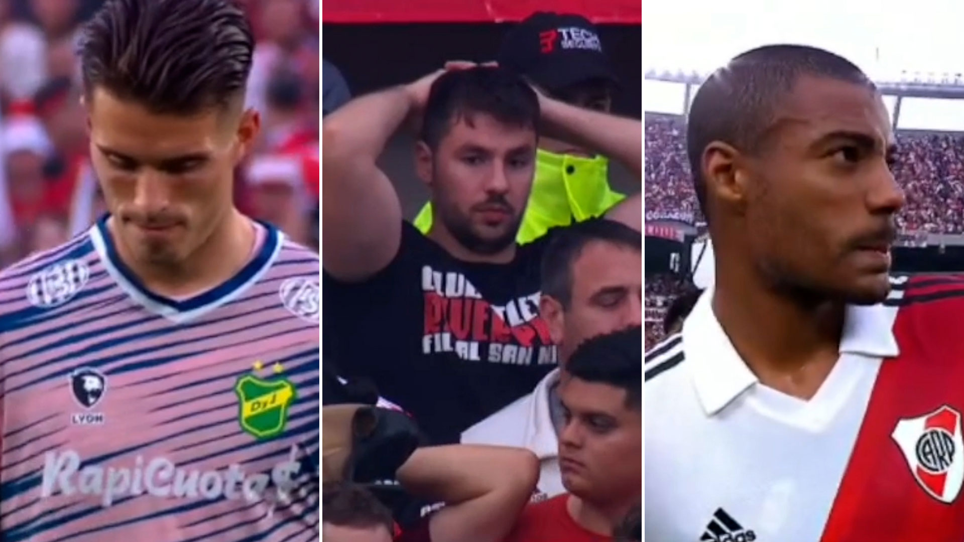 La reacción de los jugadores de River Plate y Defensa y Justicia cuando se enteraron de la muerte de un simpatizante en las tribunas del Monumental