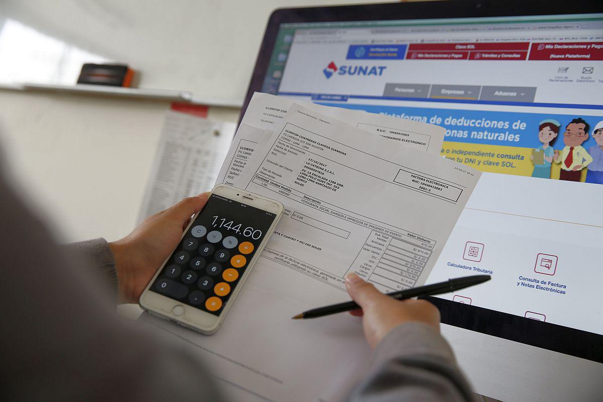 Sunat amplió hasta febrero declaración y pago de impuestos de diciembre