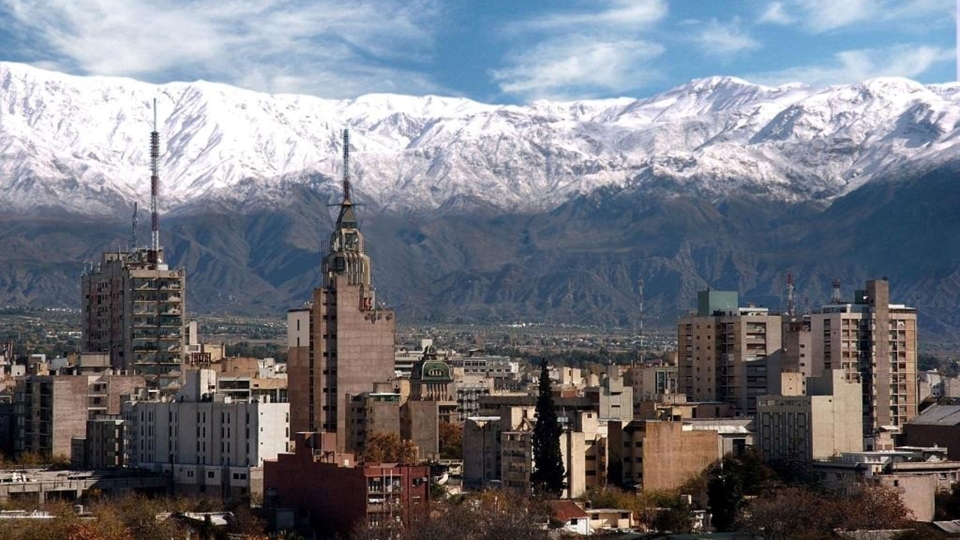Vista de Mendoza capital. Allí creció el alquiler turístico por extranjeros que llegan favorecidos por el cambio monetario: chilenos y brasileños predominan en esa demanda