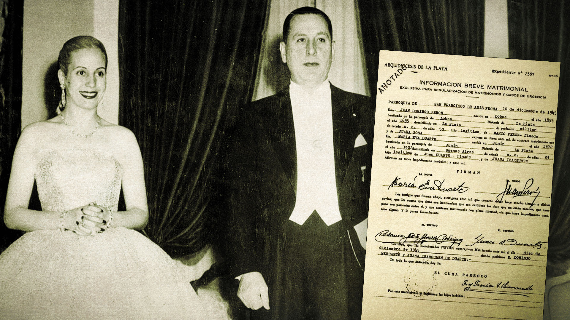 El día que Perón dejó plantada a Evita en el altar y cómo lo convencieron  de casarse por Iglesia - Infobae
