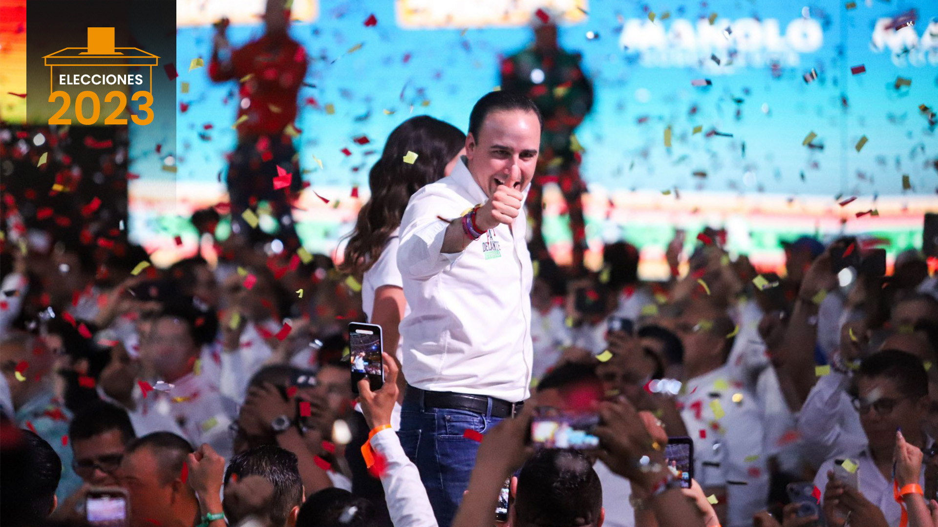 Manolo Jiménez presumió ventaja de dos dígitos en Coahuila: “Estamos en el equipo ganador”