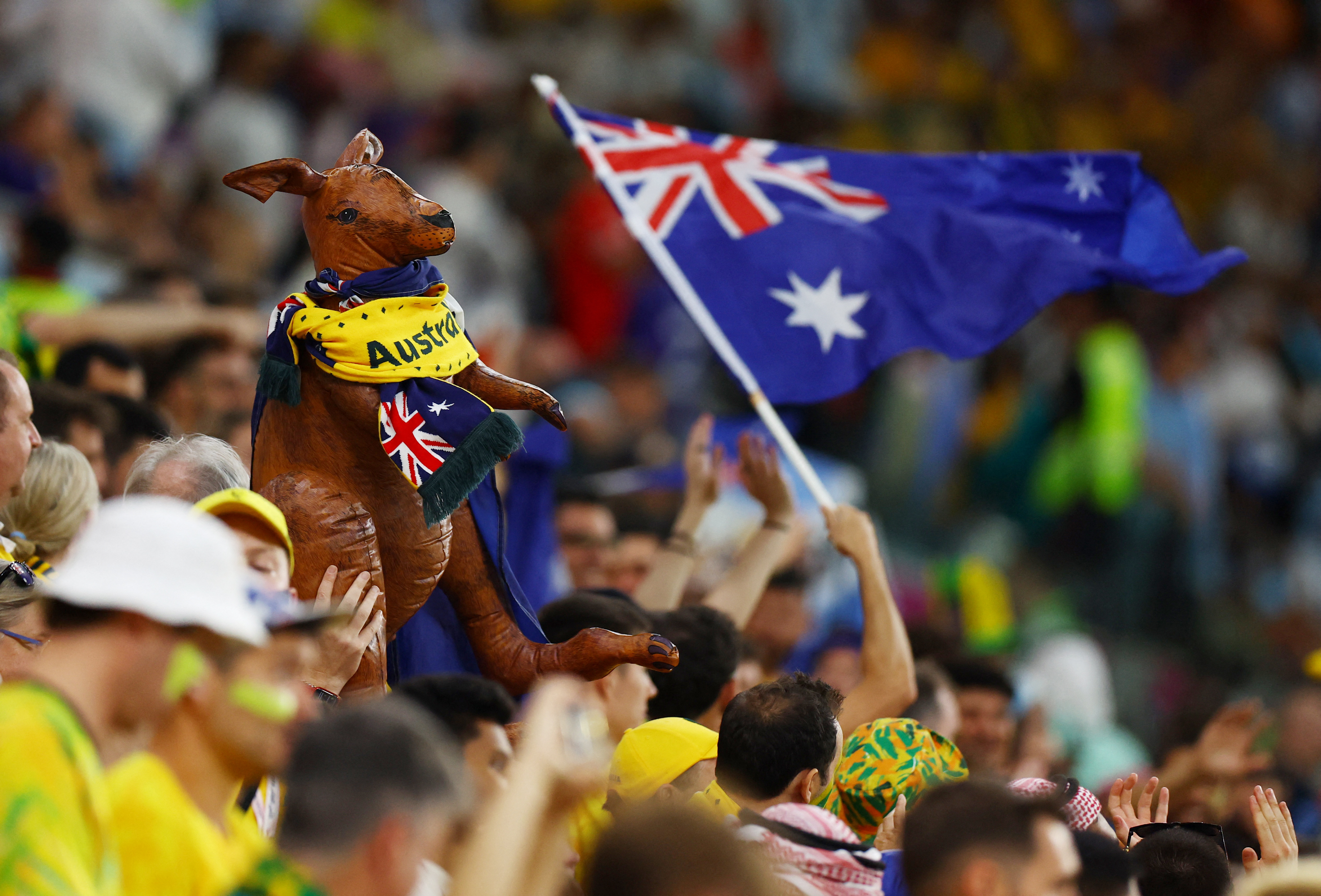 Australia accedió a los octavos de final de una Copa del Mundo por segunda vez en su historia: la anterior fue en Alemania 2006