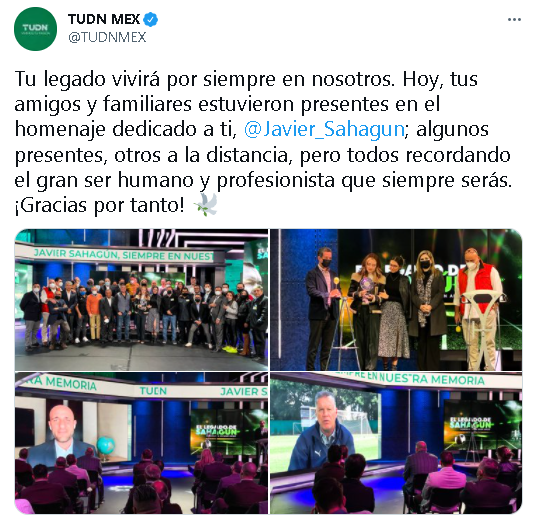 El Emotivo Homenaje A Javier Sahagún Que Realizó Tudn Para Honrar Su