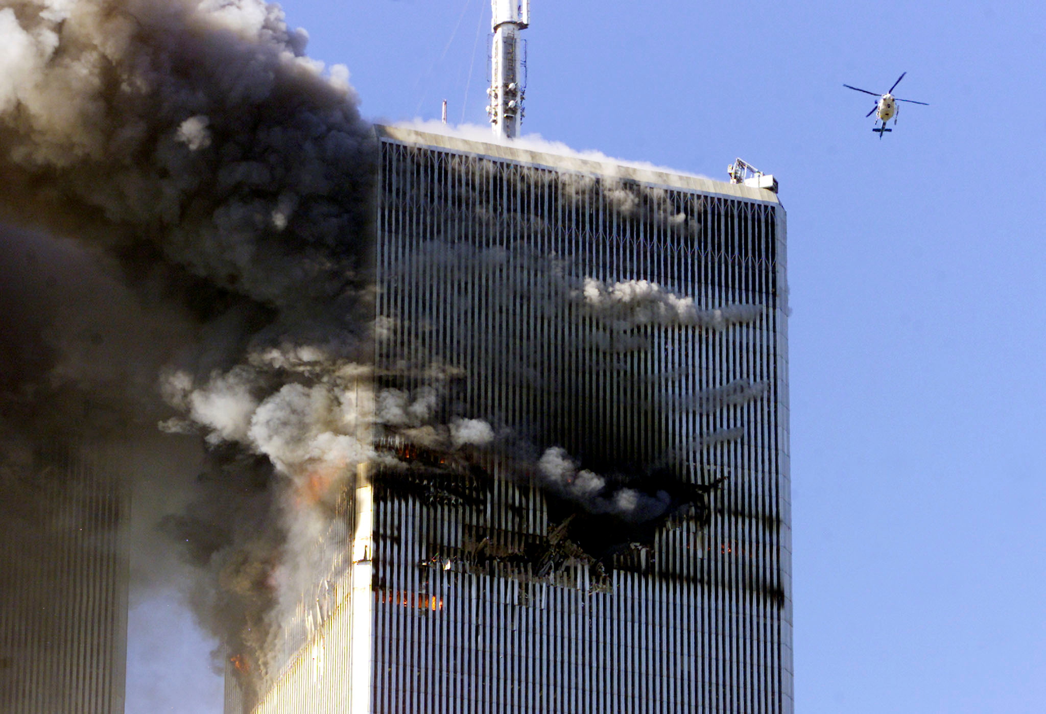 Una de las torres del World Trade Center el 11 de septiembre de 2001 (Foto: Reuters)