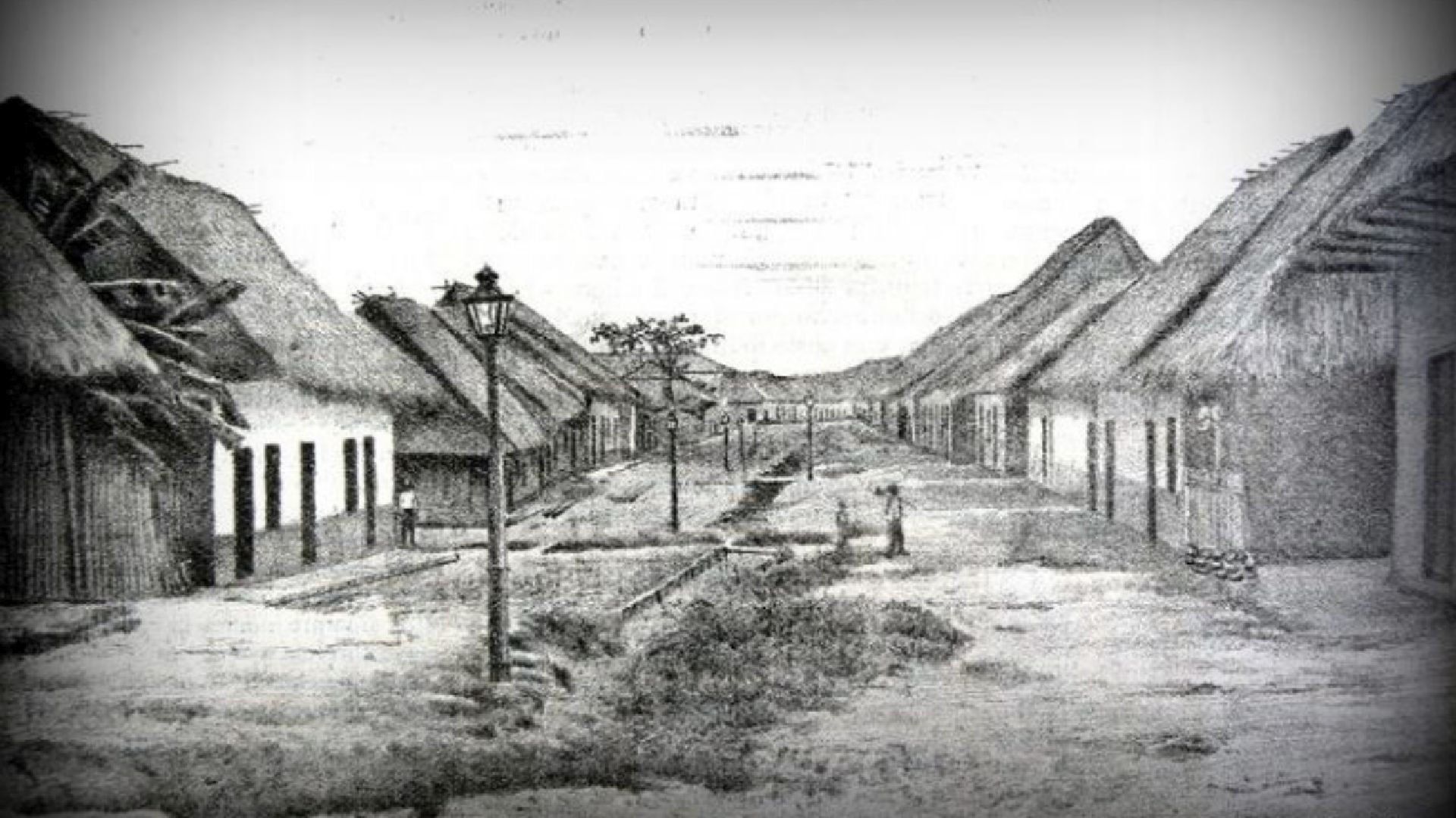 Así lucía una calle principal de Iquitos en 1898. Previo a ser parte de la Nación Selvática (Perú Ilustrado)