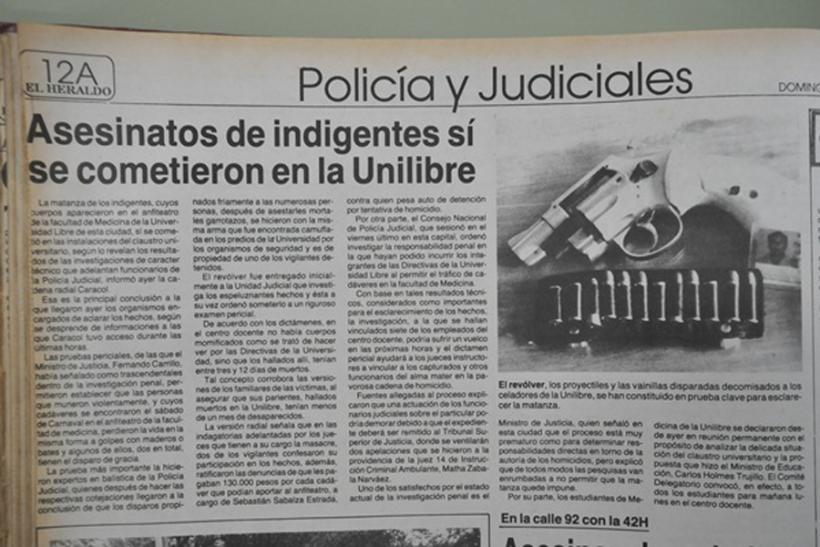 Noticia de El Heraldo 1992. Imagen de El Heraldo