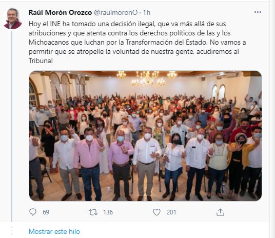 Raúl Morón Candidato De Morena A Michoacán Se Quedó Sin Registro Tras