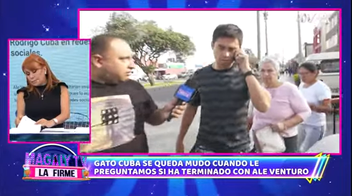 Rodrigo Cuba se escabulle de reportero y no responde si su relación con Ale Venturo terminó