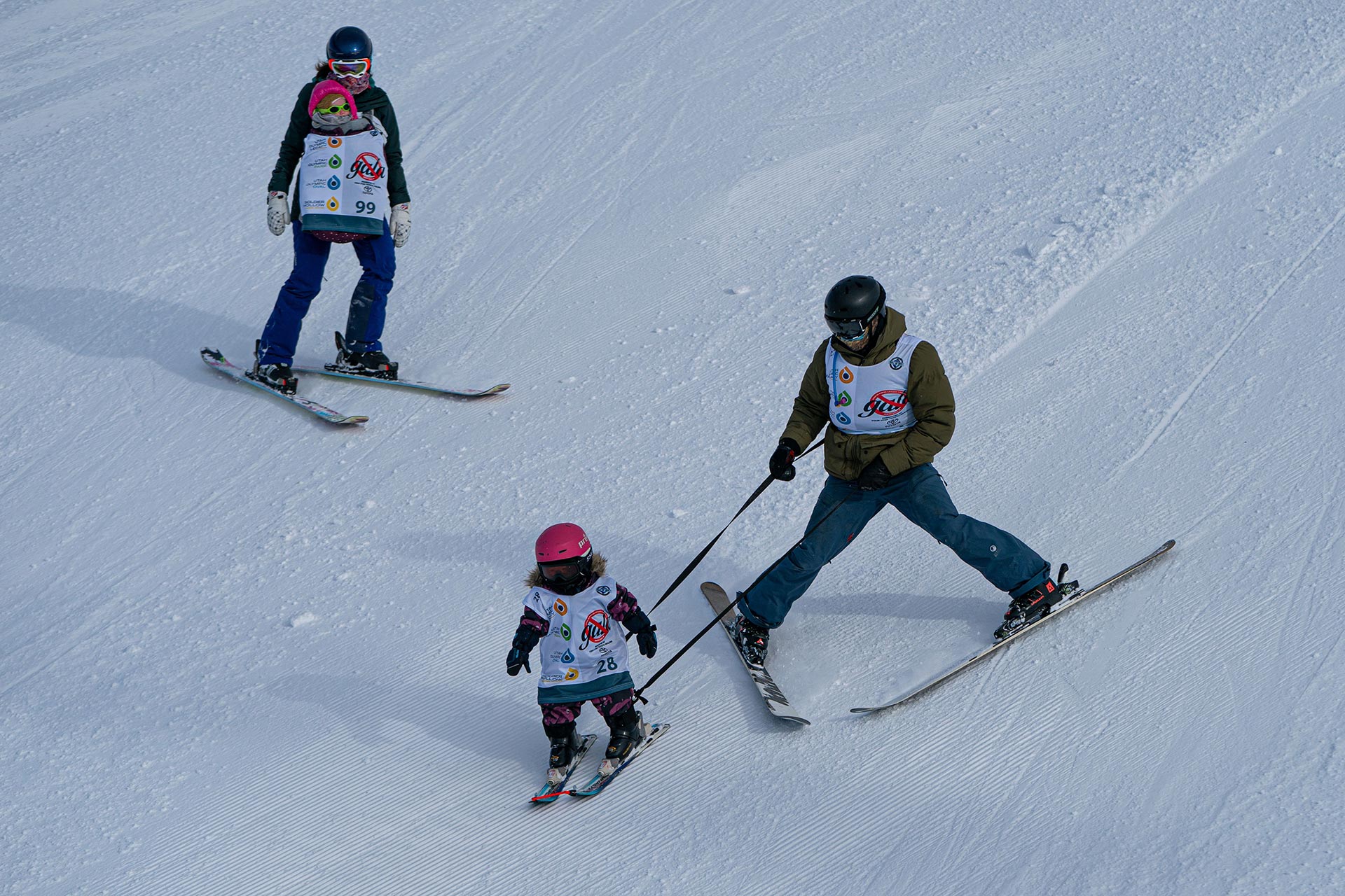 A future ski racer perfects her technique on the new Mountain Expansion Project slopes at Utah Olympic Park (Utah Olympic Legacy Foundation)