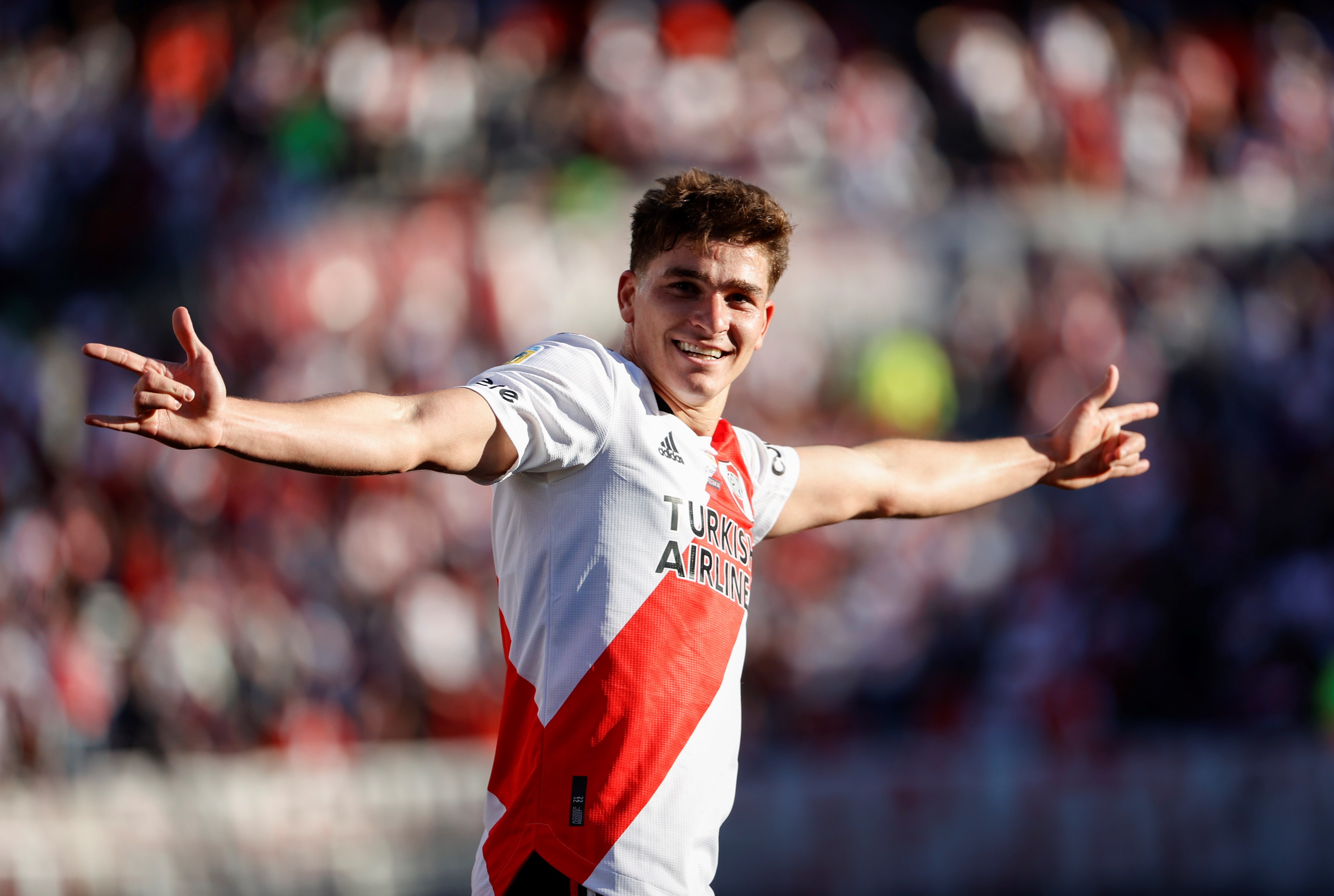 Julián Álvarez se transformó en la gran figura de River Plate (Foto: EFE)