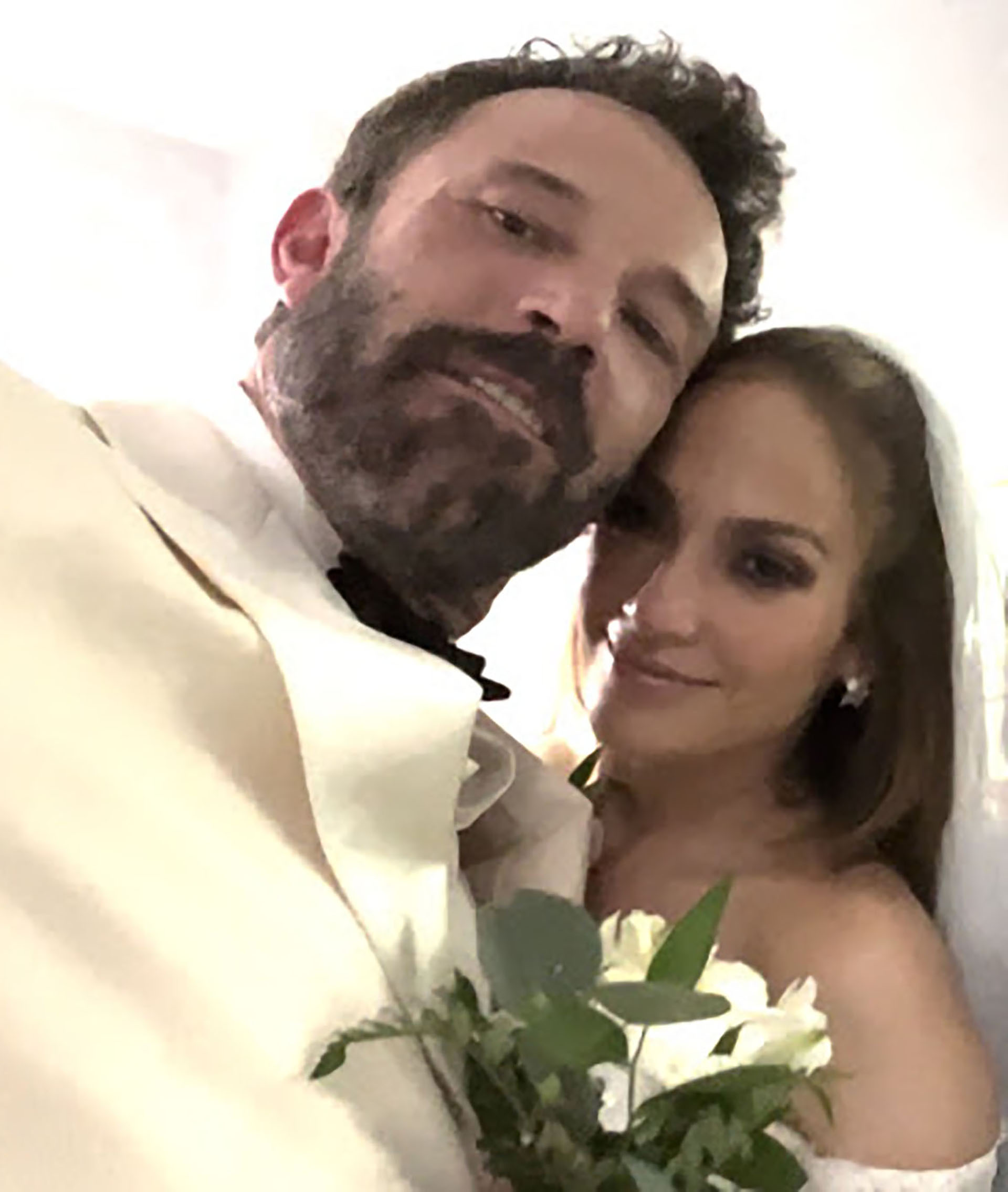 Las primeras imágenes de la boda de Jennifer Lopez y Ben Affleck fueron compartidas por la diva (Foto: En la JLO)
