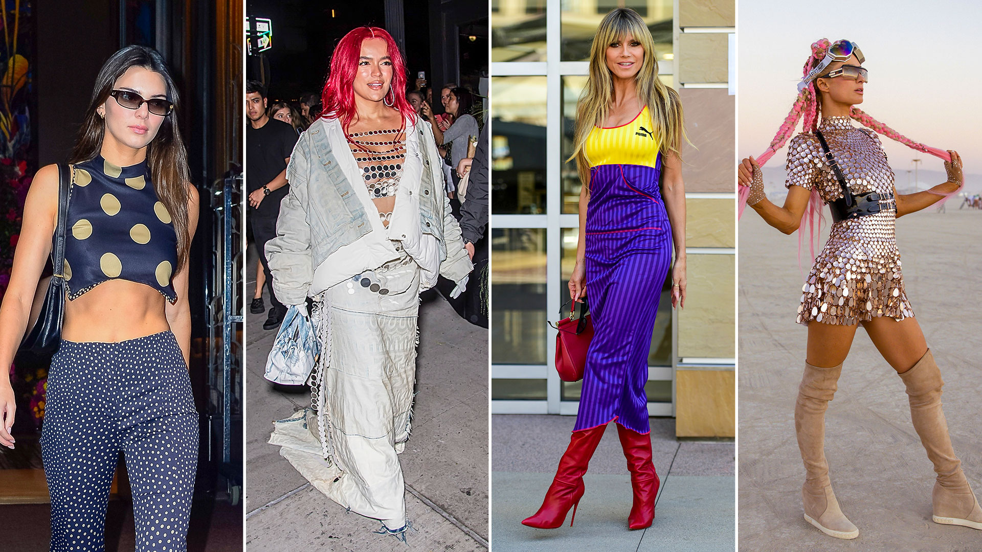 De la jugada combinación de colores de Heidi Klum al festejo de Paris Hilton: celebrities en un click