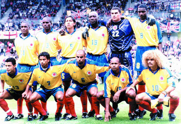 Selección Colombia en el Mundial de 1998 disputado en Francia. Foto: FCF Oficial