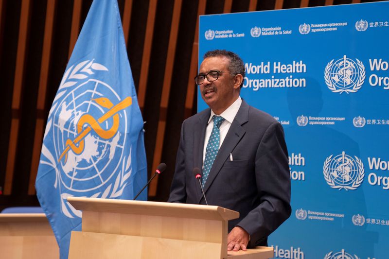 Tedros Adhanom Ghebreyesus, director general de la OMS, habla durante una reunión virtual de la Asamblea Mundial de la Salud (Foto: Reuters)