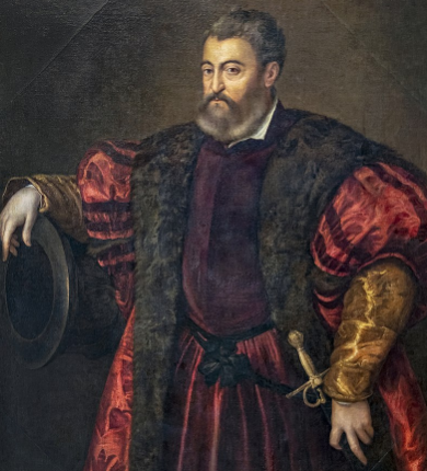 El genio del italiano Tiziano volcado en el retrato de Alfonso D'Este, tercer marido de Lucrecia