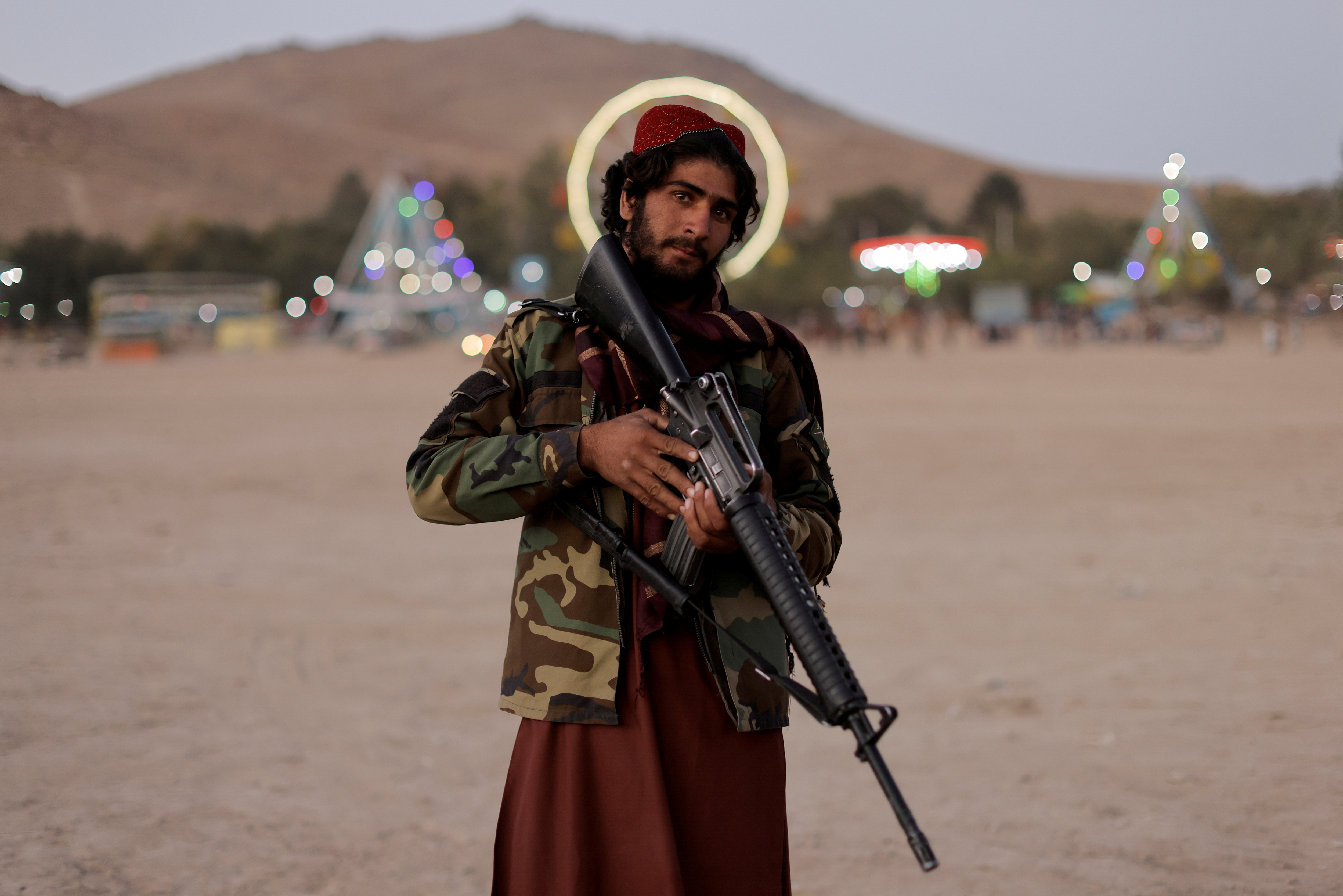 Un talibán armado en Kabul 
