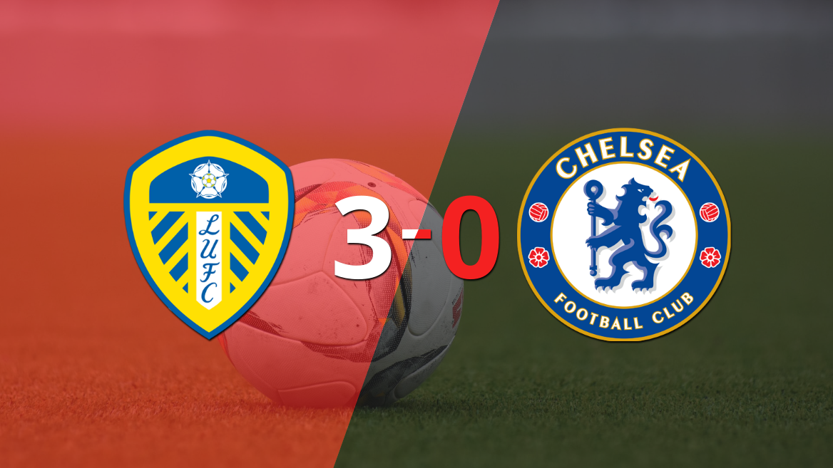 Leeds United sentenció con goleada 3-0 a Chelsea