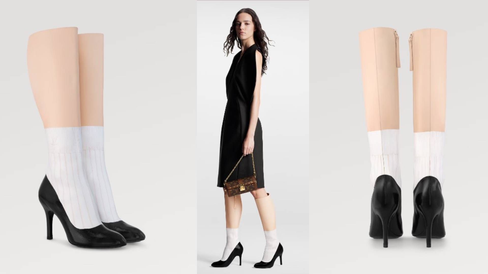 Louis Vuitton lanza botas en forma de pierna humana