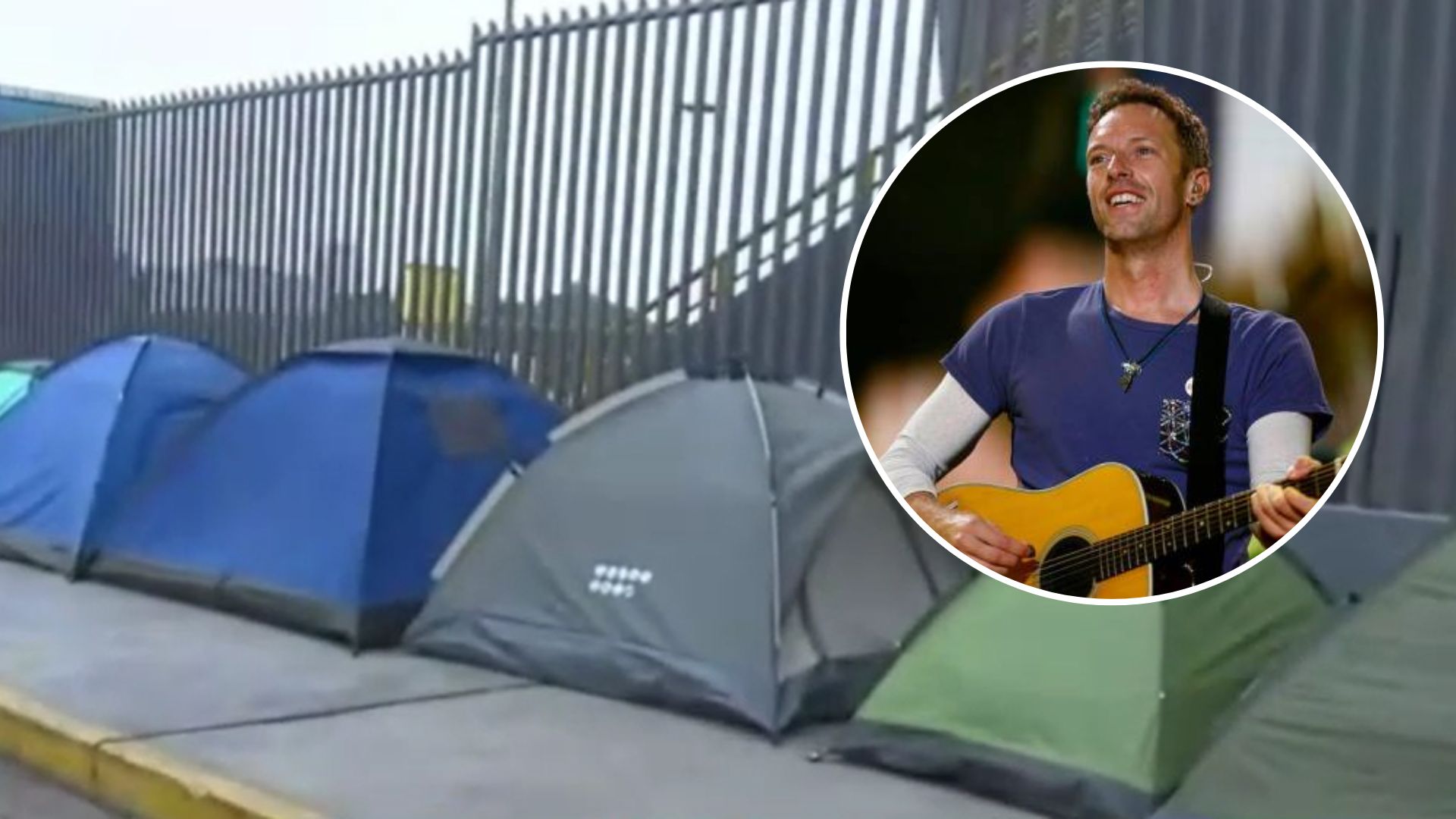 Fans de Coldplay se encuentran acampando desde el martes 30 de agosto.