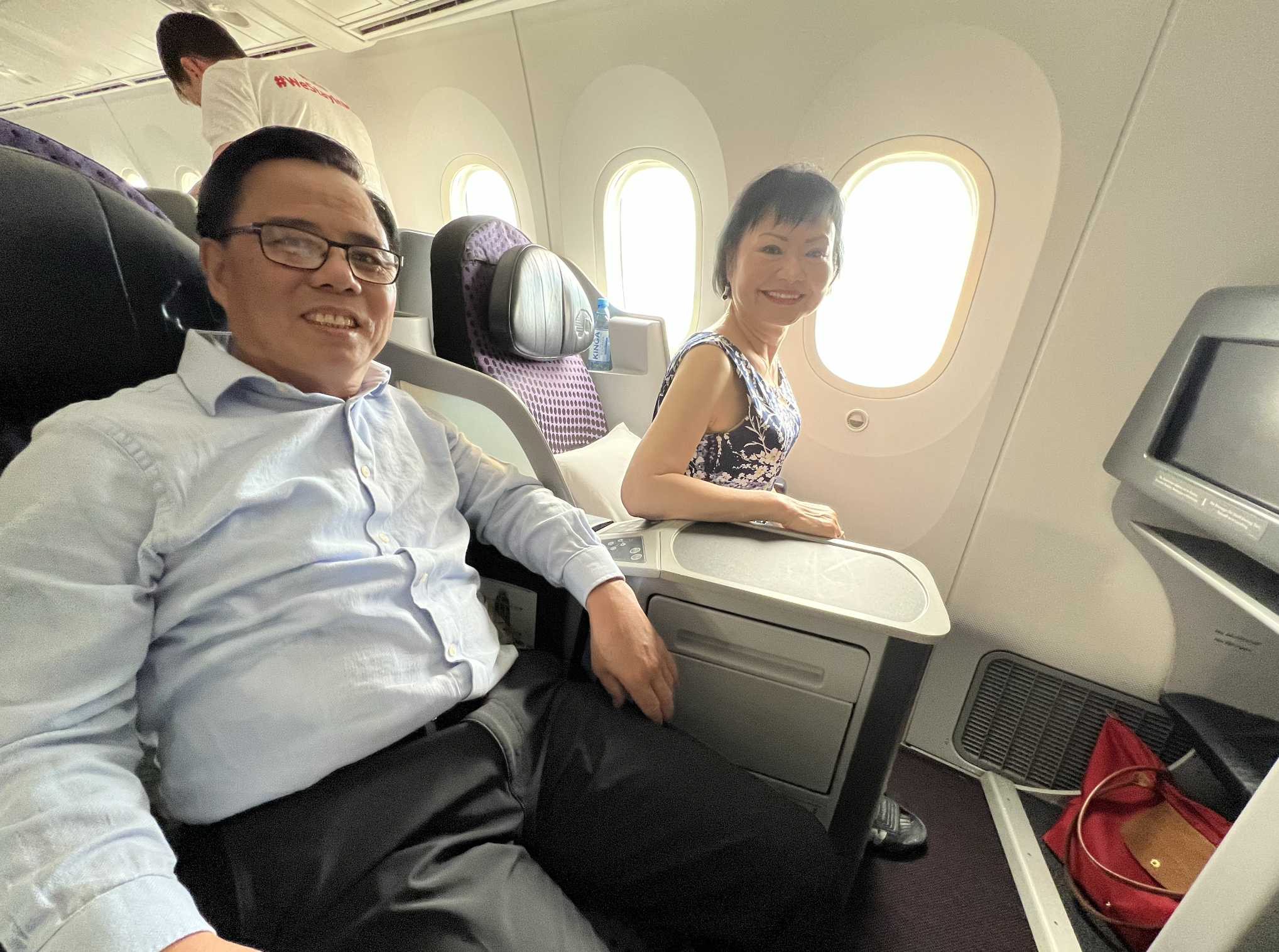Kim y su marido, Toan Bui Huy. Se conocieron en Cuba, se casaron en 1992, y tras la luna de miel en Moscú, escaparon juntos a Canadá
