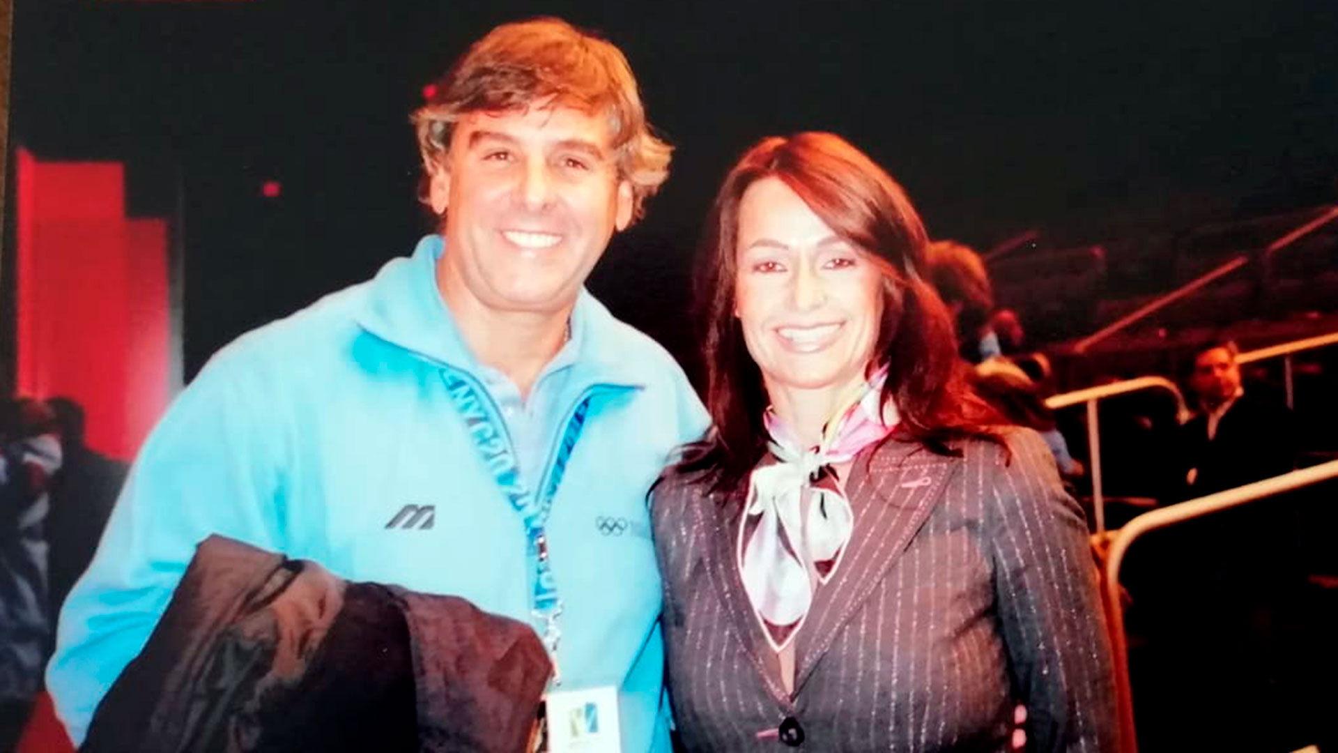 José Luis Marcó and Nadie Comaneci on one of the evaluation commissions' trips