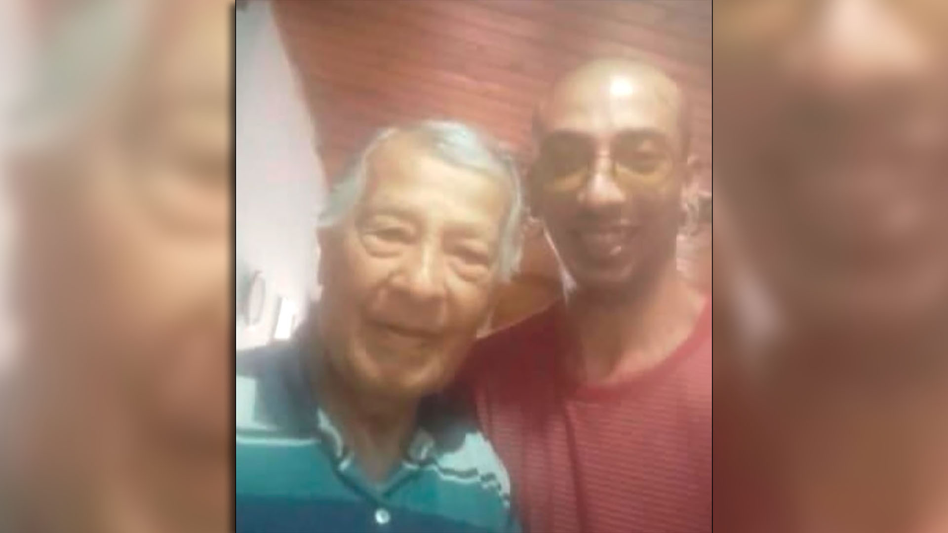 Damián Rodrigo Tello and his grandfather, Antonio Carrano, in a 2019 Instagram post