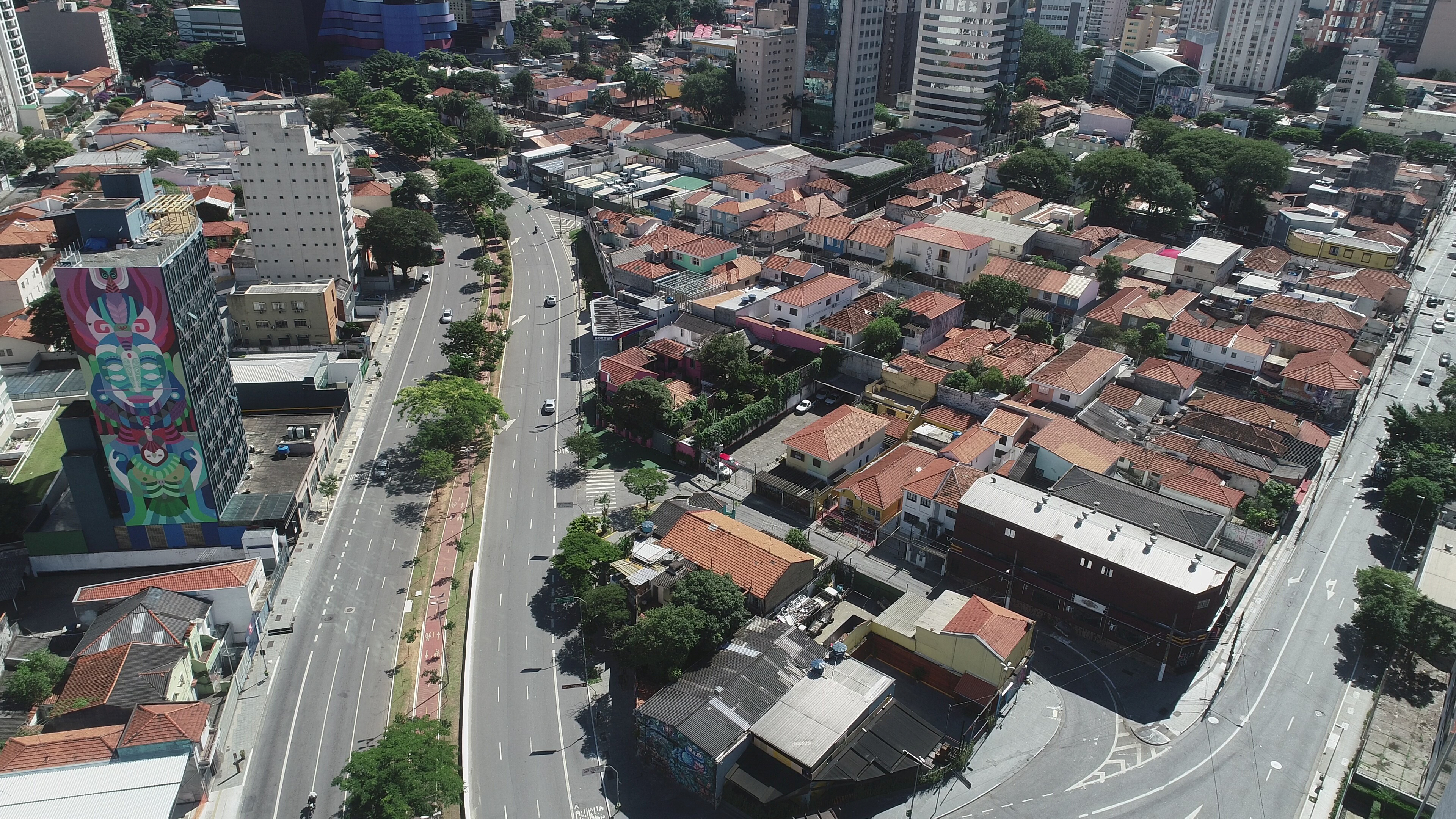 Imagen de drone del centro de San Pablo (REUTERS/Leonardo Benassatto)