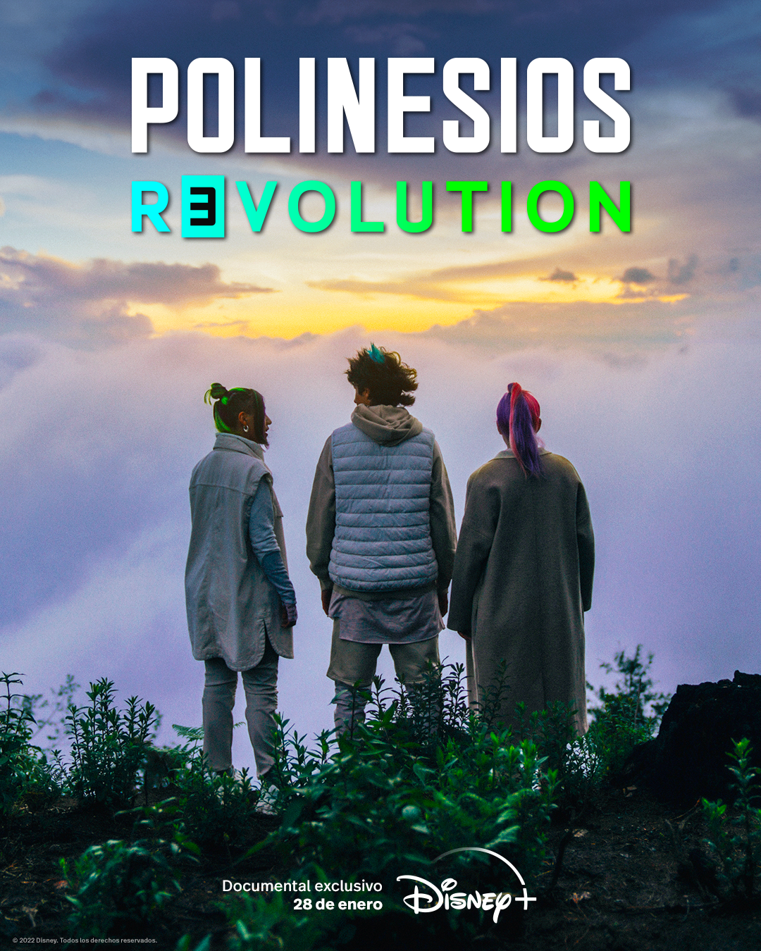 Lesslie, Karen y Rafa; son los protagonistas del documental titulado "Polinesios revolution". (Foto cortesía)