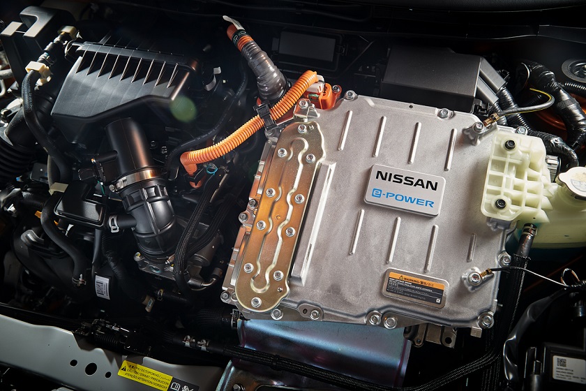 En el sistema e-POWER el motor de gasolina no está conectado a las ruedas; simplemente carga la batería (Nissan)