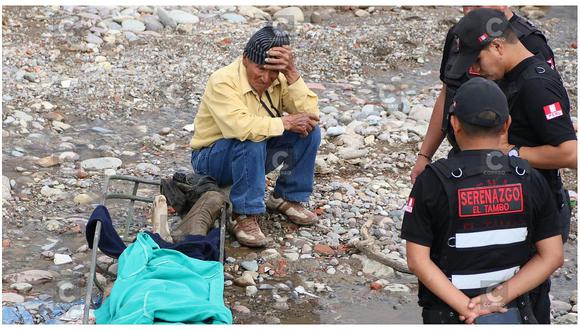 Cuerpo fue hallado a las orillas del río Shullcas. Fuente: Correo