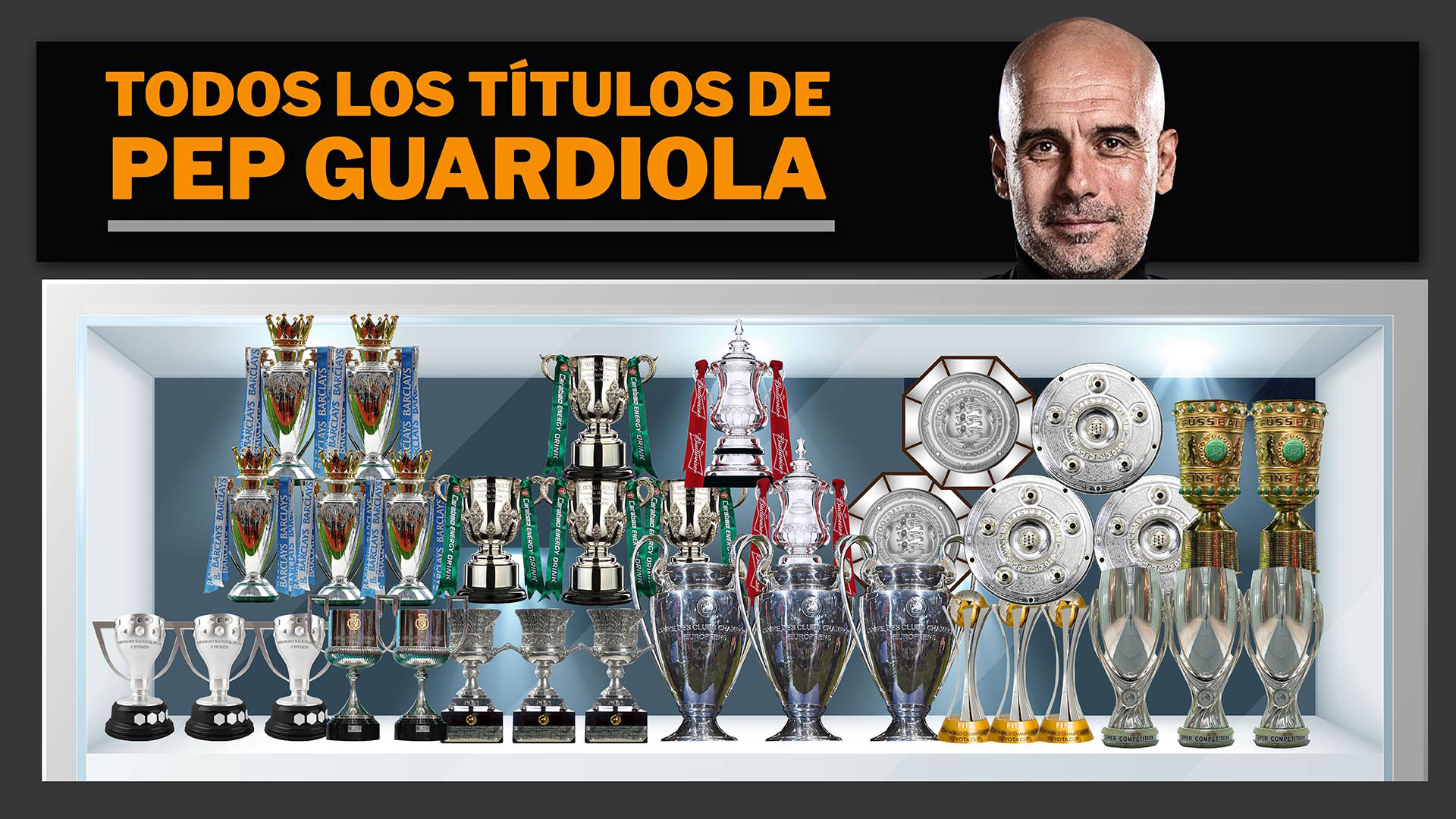 La vitrina de Pep Guardiola: el ranking de los más ganadores de la historia y los títulos de la discordia