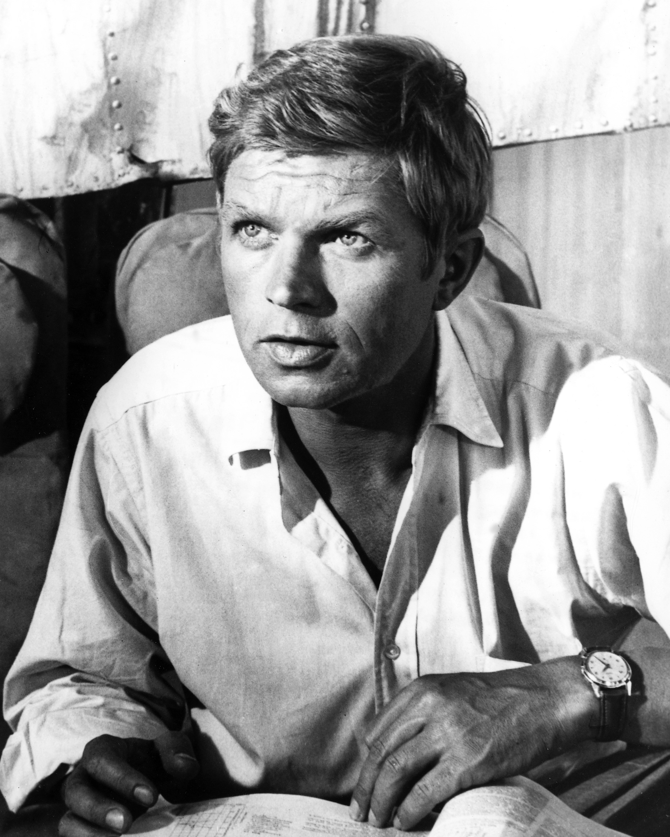 El actor alemán Hardy Krüger, alrededor de 1965. (Foto de Silver Screen Collection/Getty Images)
