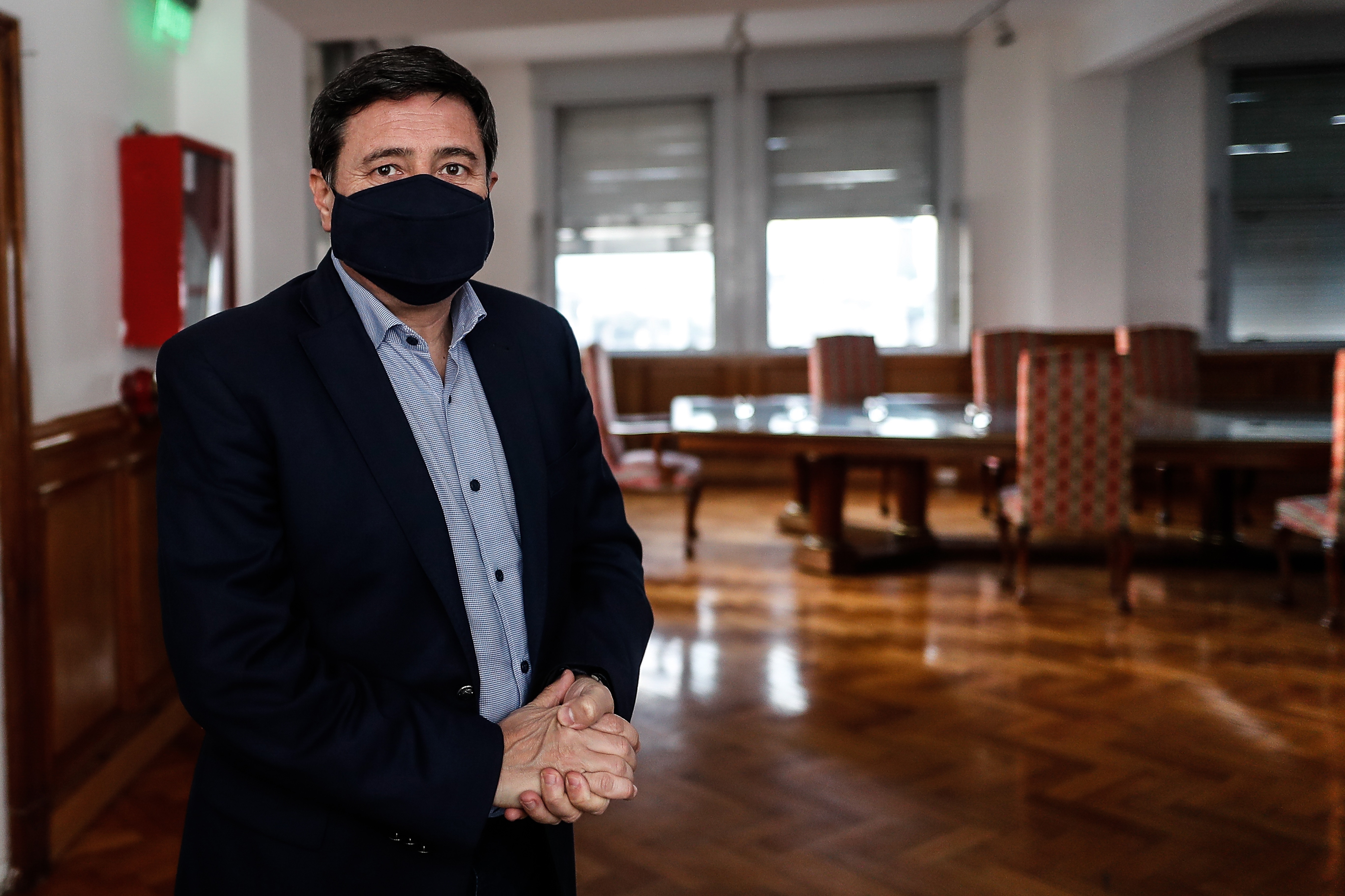 El ministro de Desarrollo Social, Daniel Arroyo, contrajo el coronavirus. (EFE/Juan Ignacio Roncoroni)
