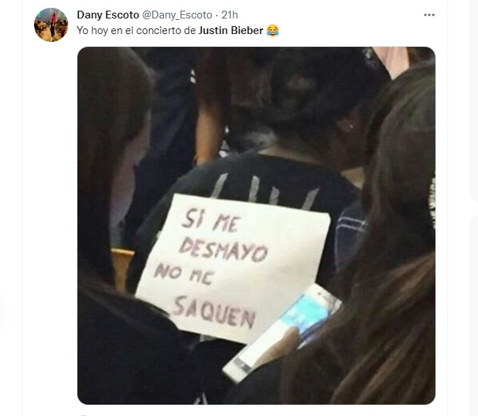 Justin Bieber returns to Mexico and users react with funny memes (Photo: Twitter / @Dany_Escoto)