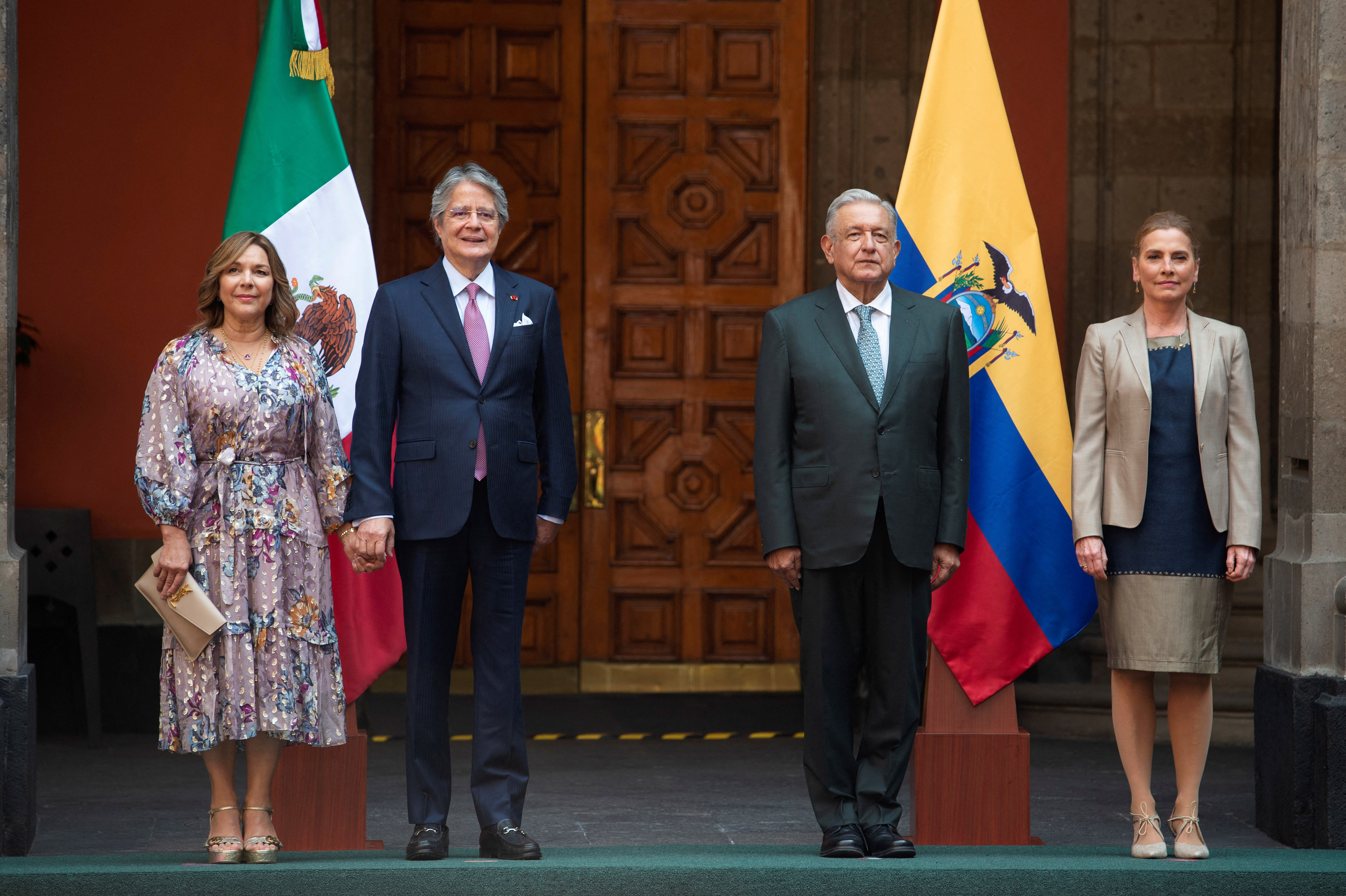 Los presidentes de Ecuador, Guillermo Lasso, y de México, Andrés Manuel López Obrador, dispusieron a sus equipos encontrar un equilibrio para firmar un tratado de libre comercio, pero las negociaciones se detuvieron. (Presidencia de México)