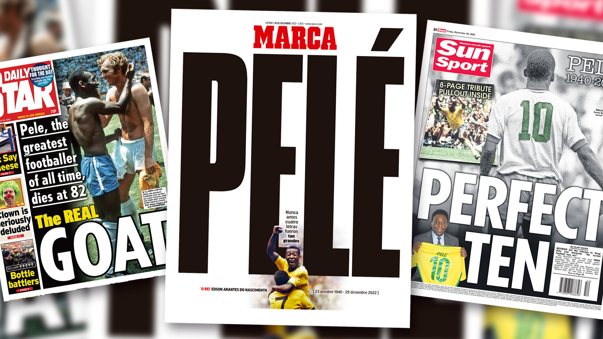 Las impactantes portadas del mundo por la muerte de Pelé: “larga vida al  rey”, la disputa con Messi por el “GOAT” y la fuerte tapa de un diario  español - Infobae