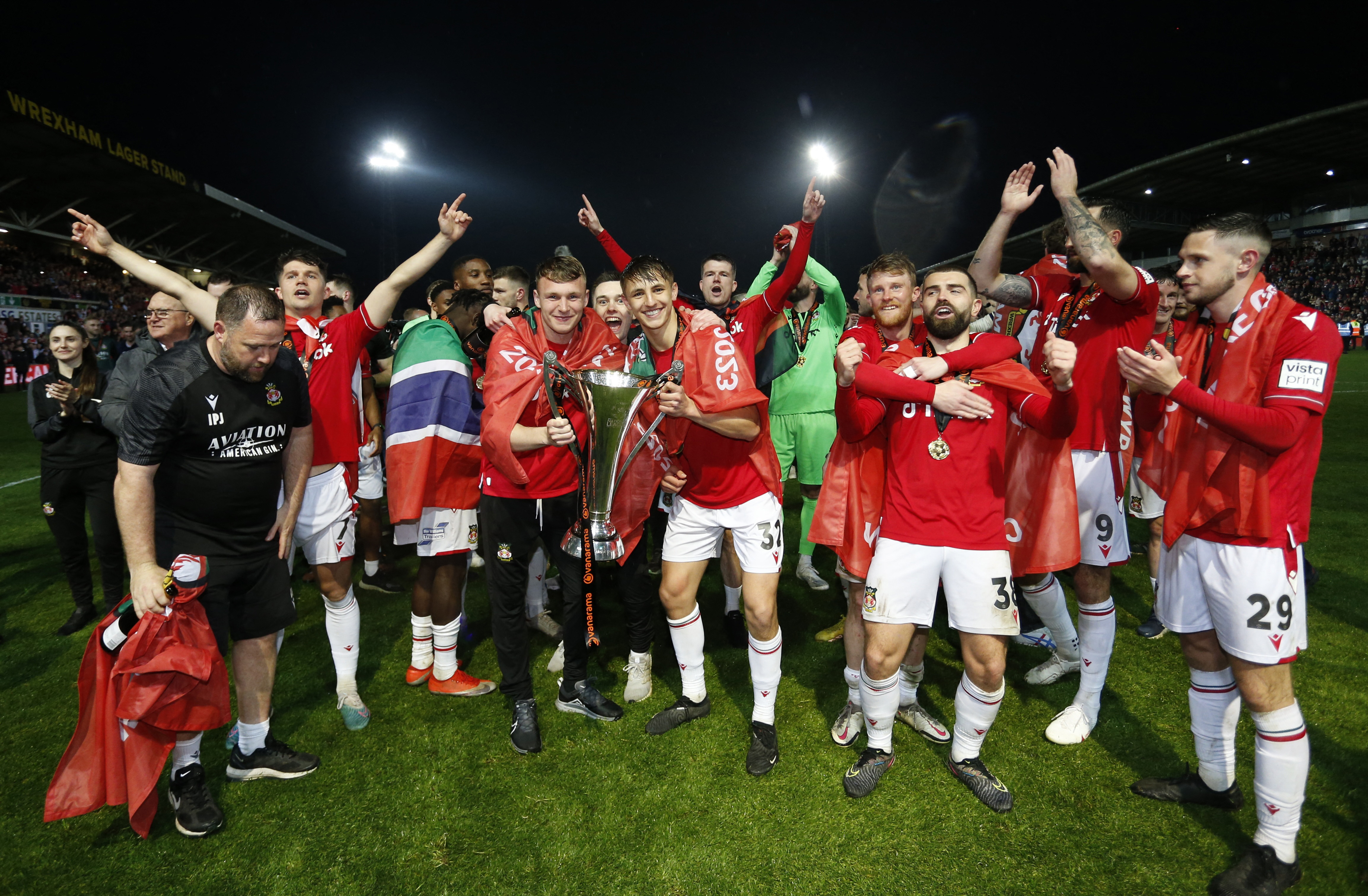 Los jugadores del Wrexham AFC viajarán a Las Vegas como premio de su ascenso (Reuters)