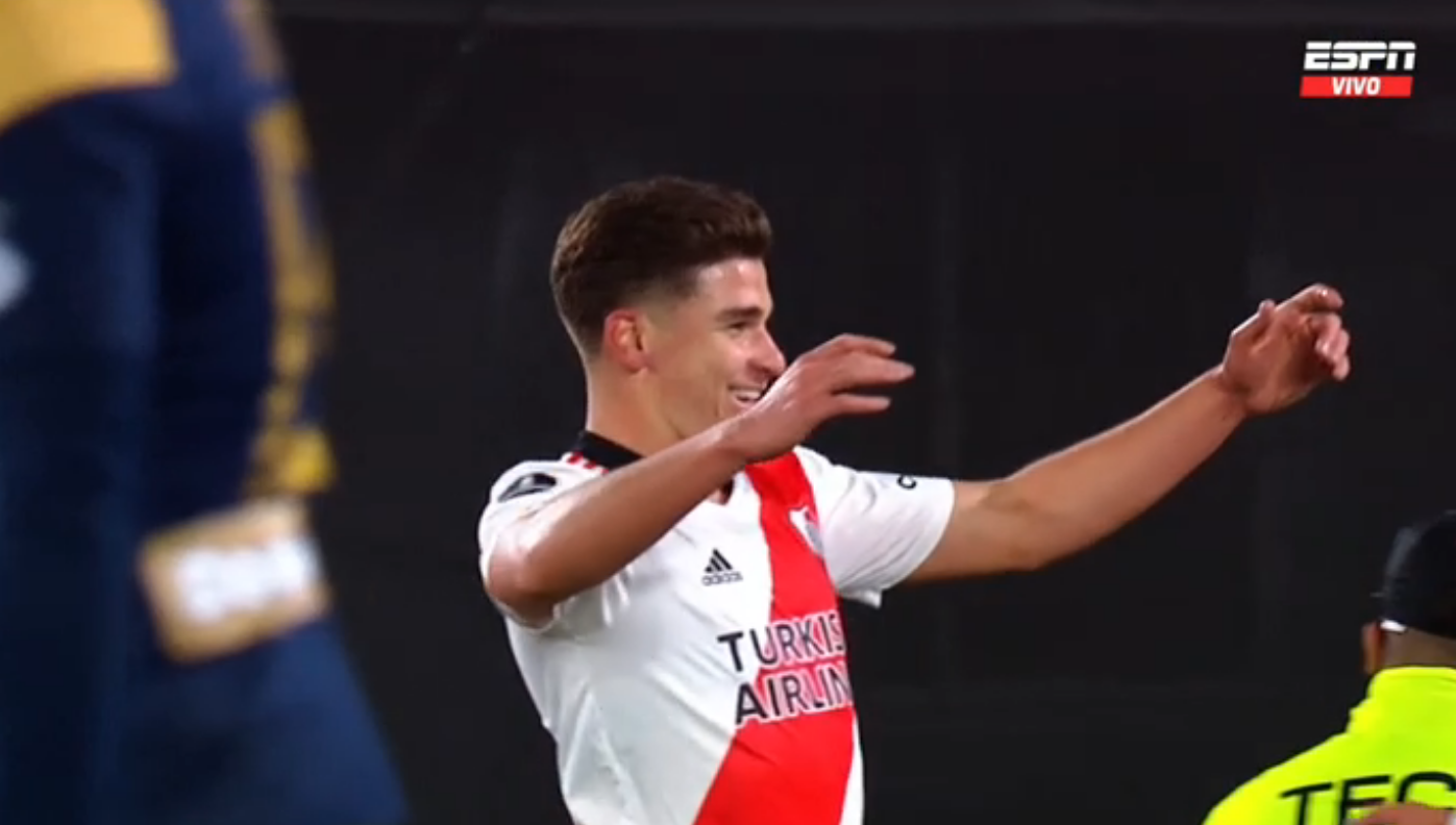 Doblete de Julián Álvarez en apenas tres minutos para River Plate ante Alianza Lima por Copa Libertadores 